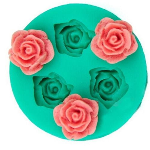 Soap Polymer Clay,Crafting Projects,Wedding and Birthday Cake Decoration Roses Flowers Collection Fondant Candy Silicone Mold for Sugarcraft Cupcake Toppers